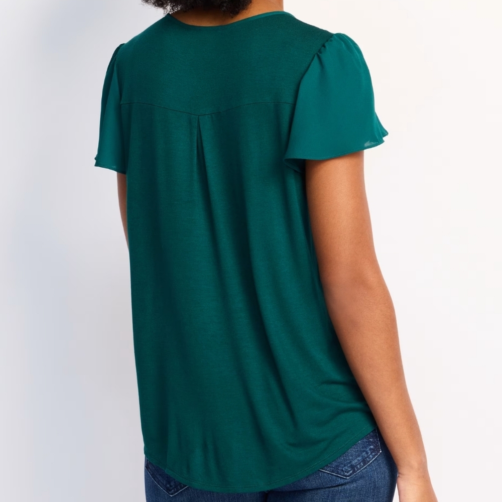 NWT Fortune & Ivy Kelly Green Blouse from Stitchfix - Picture 2 of 11